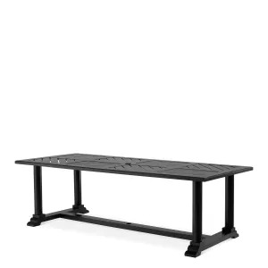 113620 - Dining Table Bell Rive rectangular outdoor black