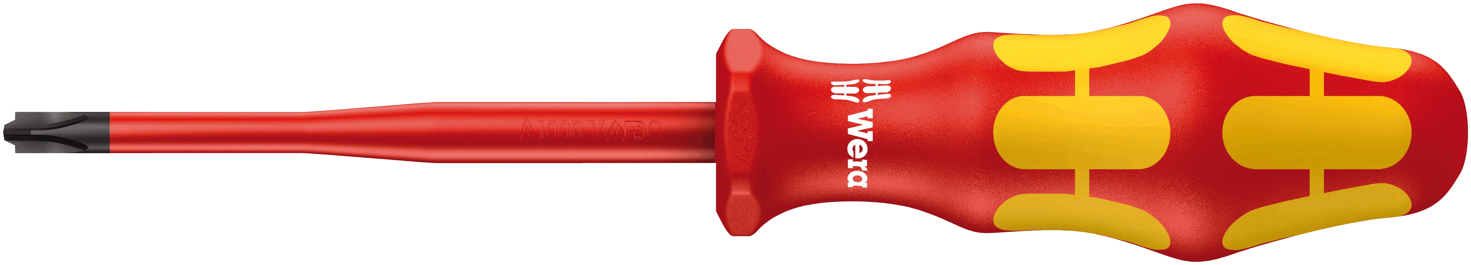 162 iS PH/S VDE Insulated screwdriver with reduced blade diameter for PlusMinus screws (Phillips/slotted)