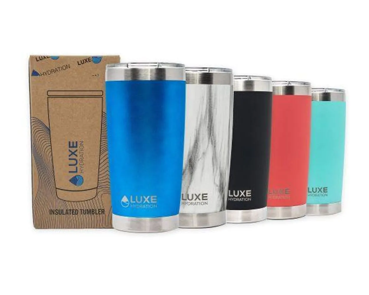 20oz Insulated Stainless Steel Tumbler - Gulf Blue