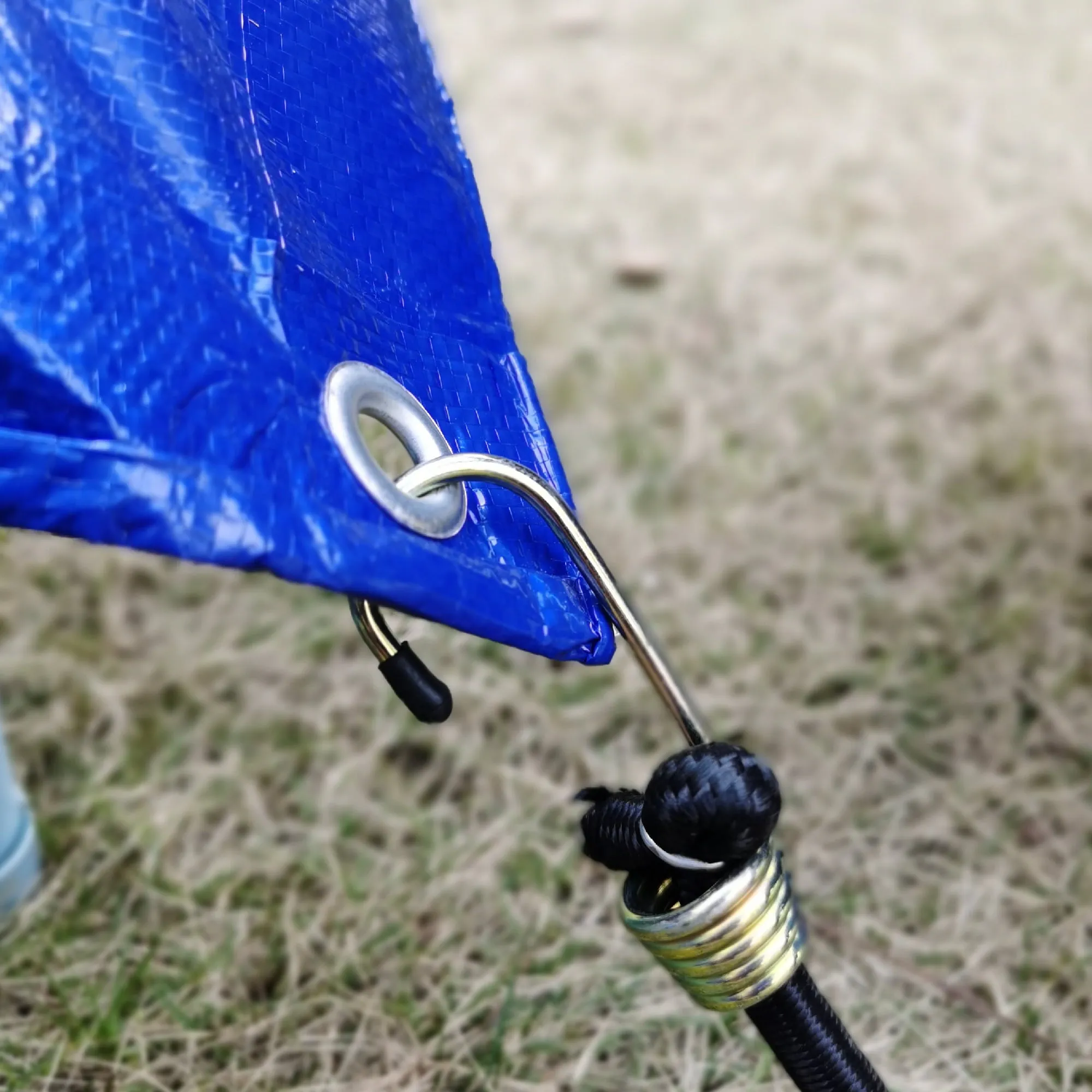 48 Inch Heavy Duty Rubber Bungee Cords With Hooks Securing Loads Camping 2 Pack