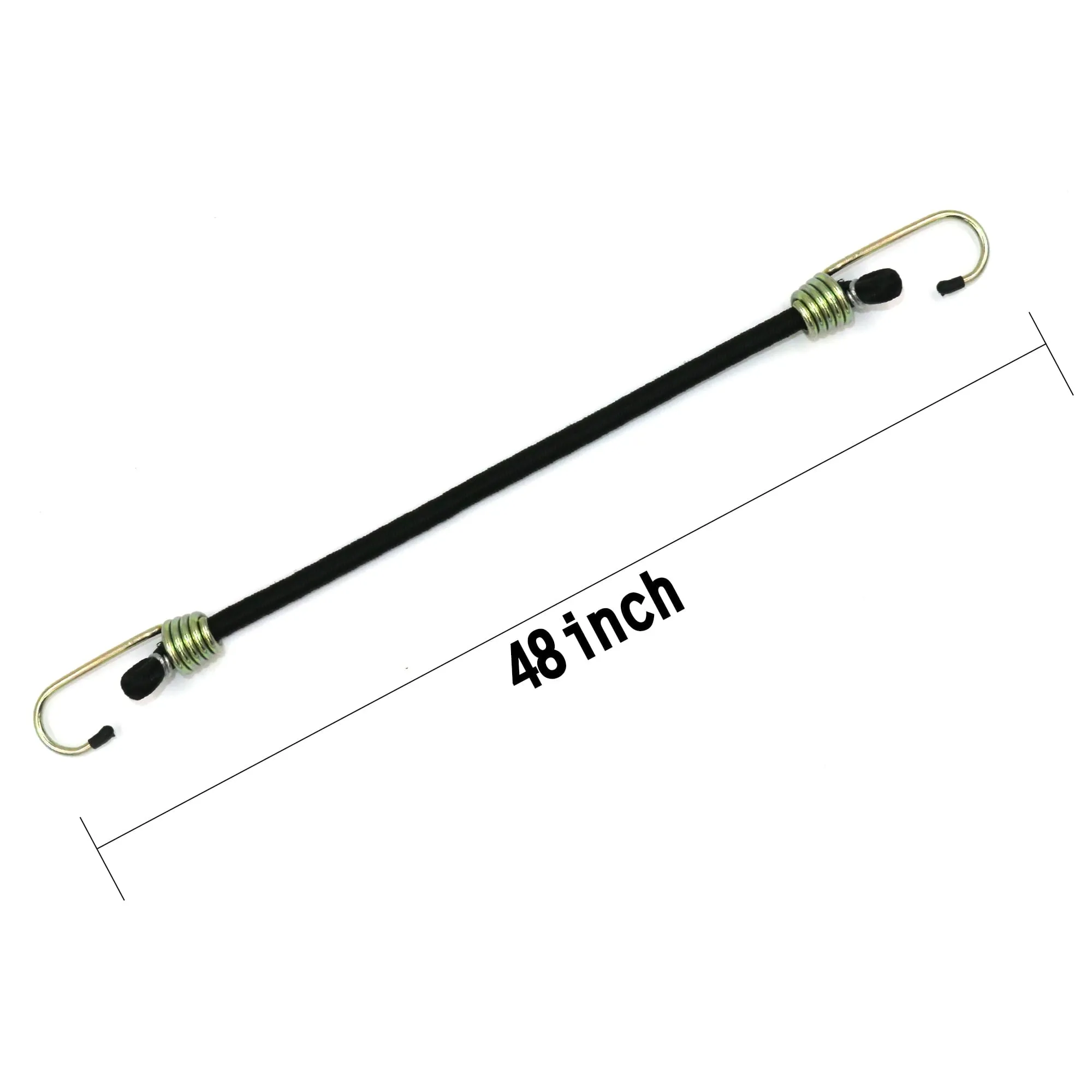 48 Inch Heavy Duty Rubber Bungee Cords With Hooks Securing Loads Camping 2 Pack