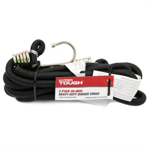 48 Inch Heavy Duty Rubber Bungee Cords With Hooks Securing Loads Camping 2 Pack