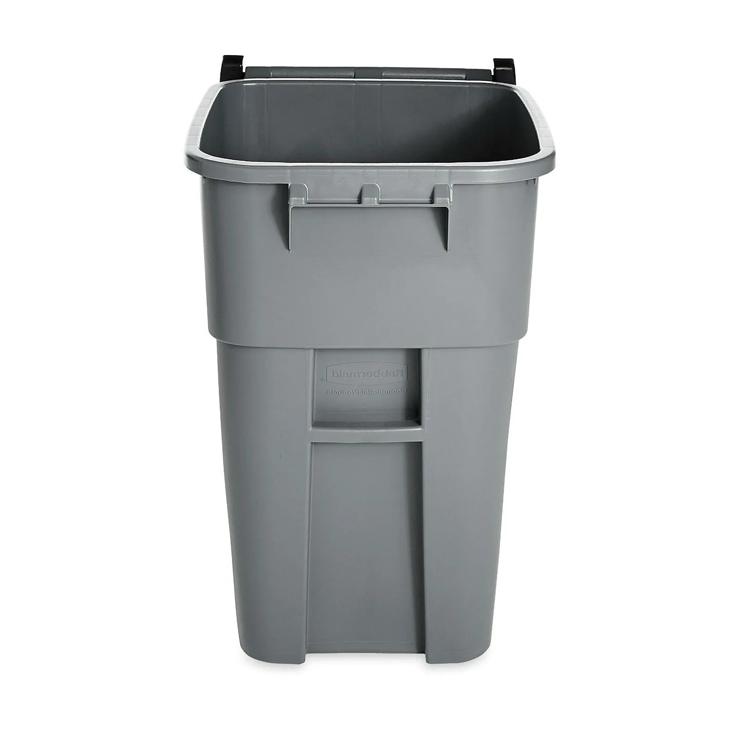 50 Gallon Gray Commercial Heavy-Duty Rollout Trash Can Waste/Utility Container