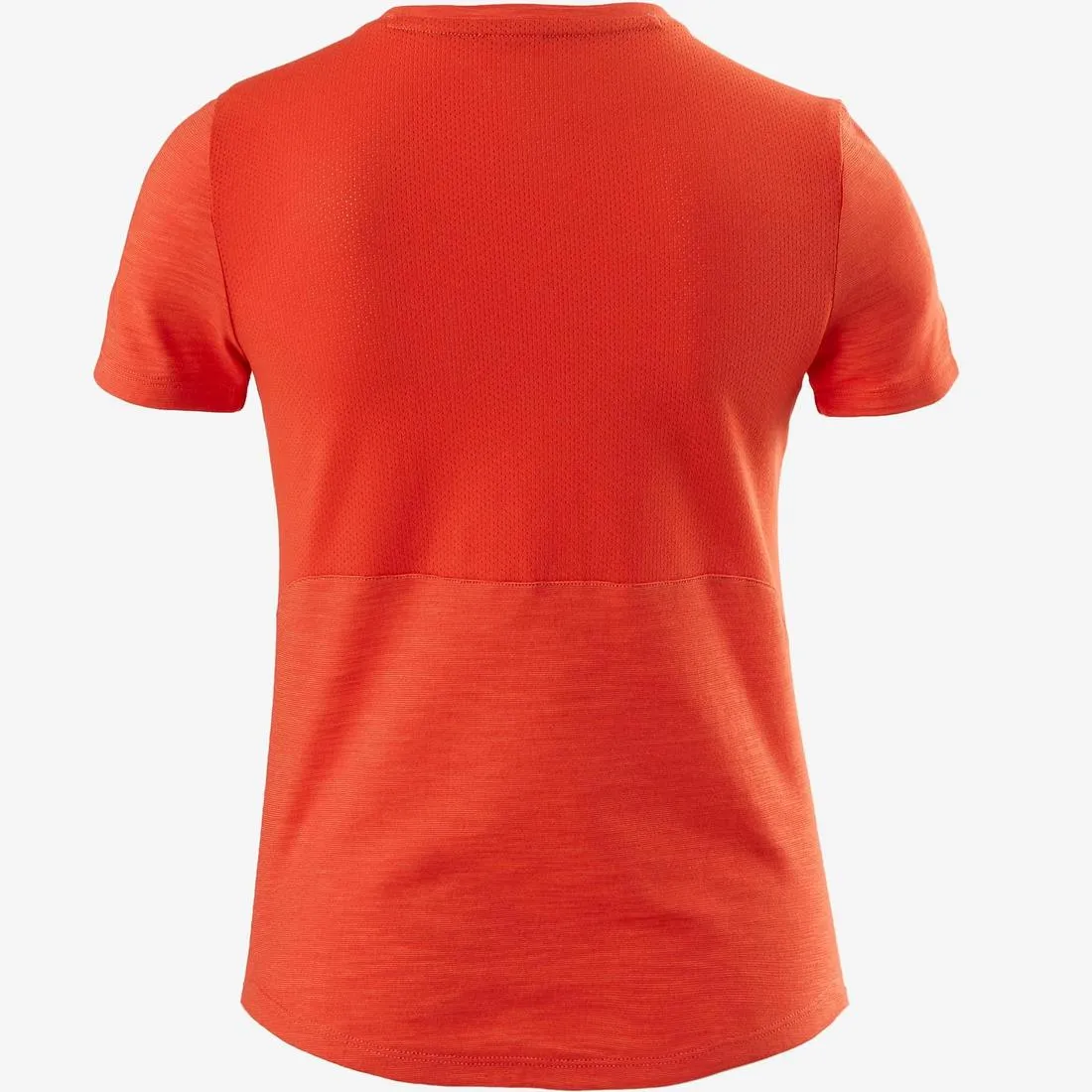 500 Boys' Gym Breathable Cotton Short-Sleeved T-Shirt - Orange