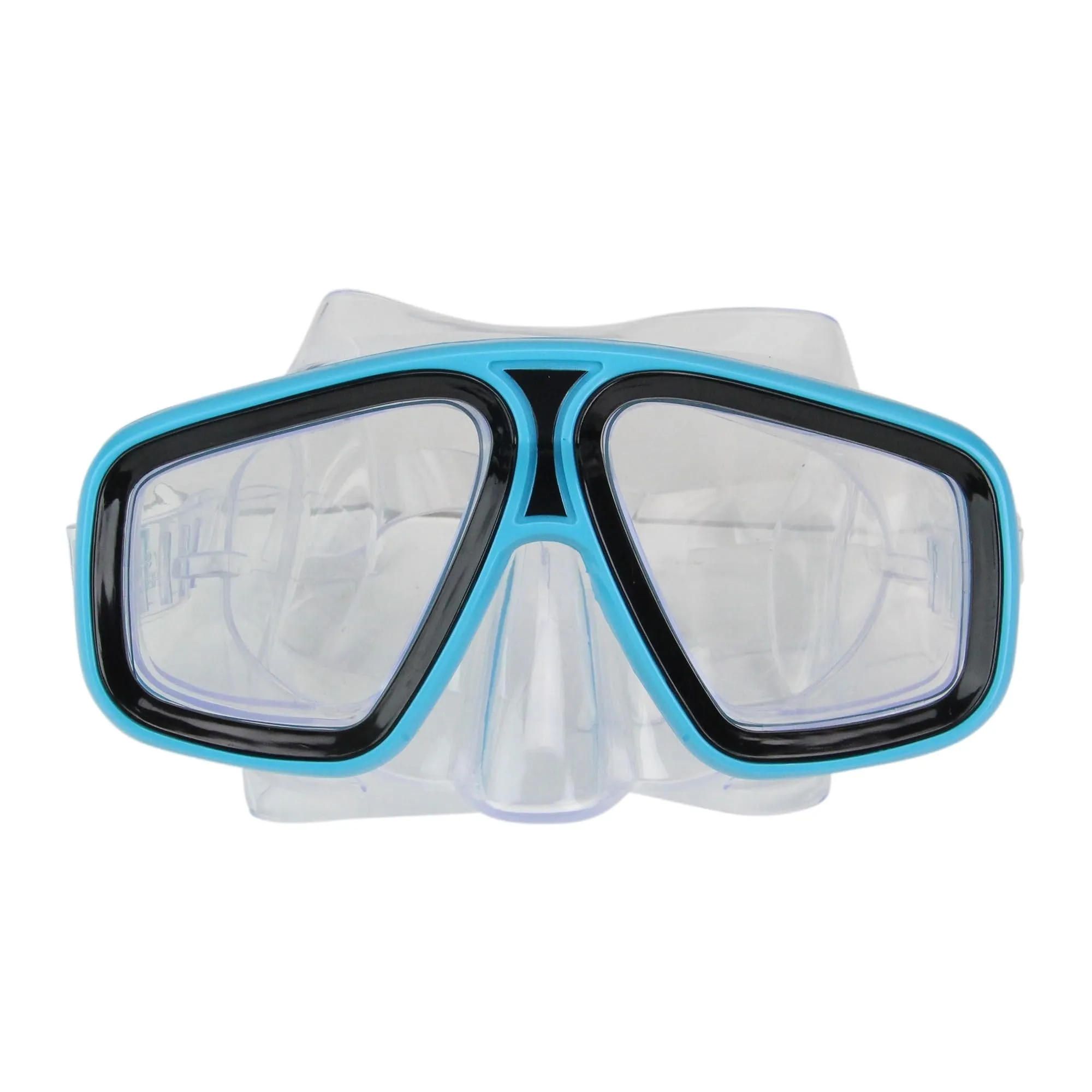 6.25" Aqua Blue and Clear Adjustable Strap Recreational Swim