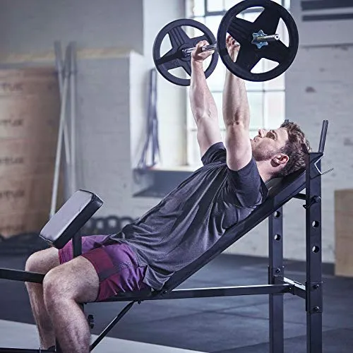 Adidas Essential Steel Workout Incline Bench (Black)