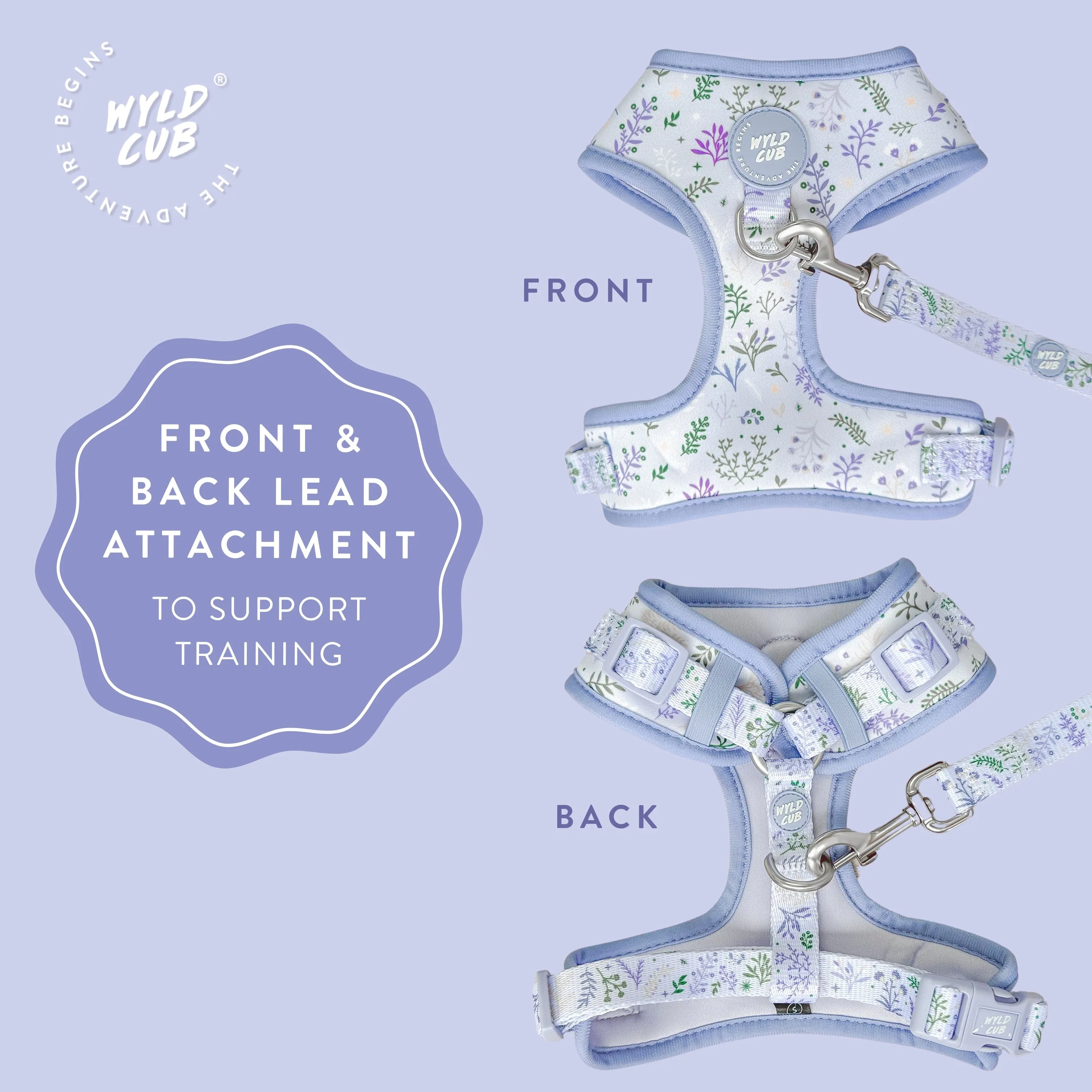 Adjustable Dog Harness: Chiswick Thistle