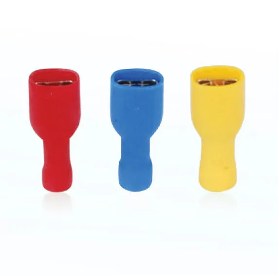 AIRNIX TERMINAL FDFD 1.25-250 RED FEMALE QUICK DISCONNECT, CRIMP, FULL PVC INSULATION