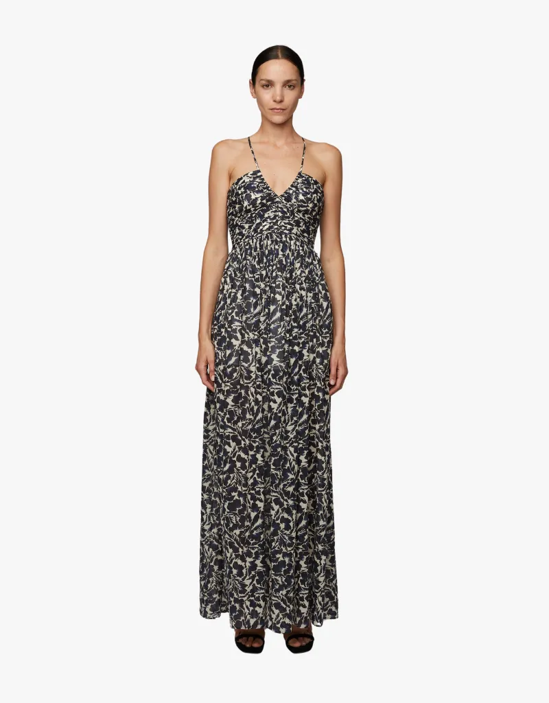 A.L.C. Romy Dress in Navy & Cream