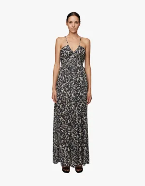 A.L.C. Romy Dress in Navy & Cream