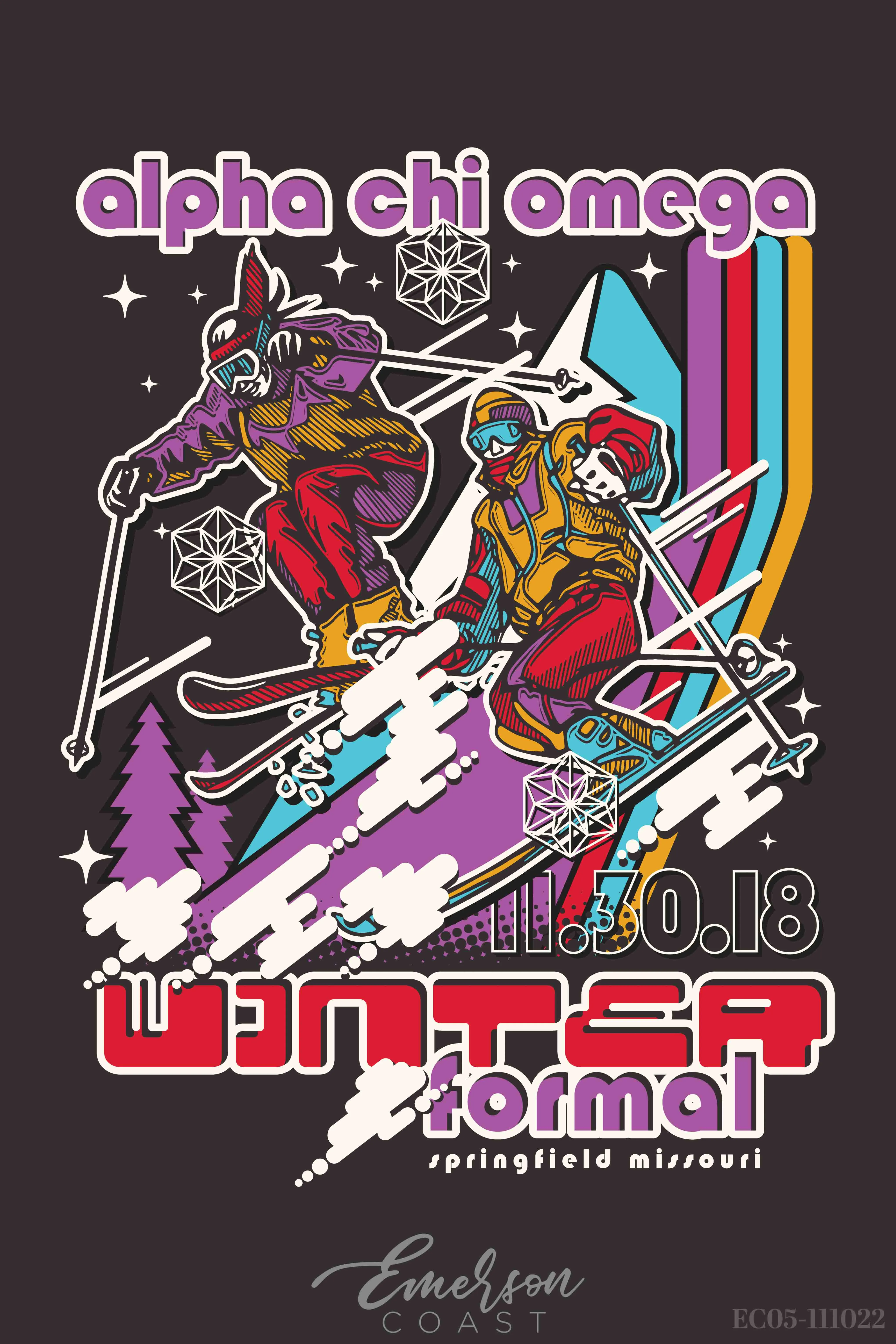 Alpha Chi Omega Texas Christian University Frostbite Formal T-shirt