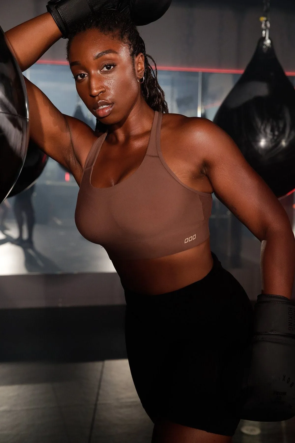 Amy Maximum Support Sports Bra | Chocolate