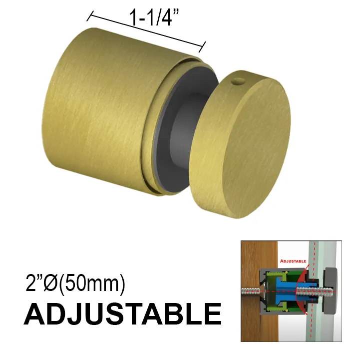 Arc Series Standoff - 2" Ø˜ X 1-1/4" Base Height - SS316 - Round (BS, MB, SB)