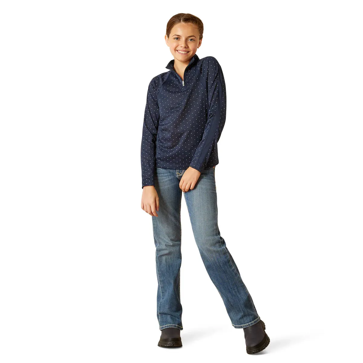 Ariat Yth Sunstopper 3.0 Navy Dot