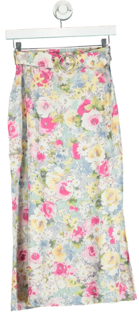 Art Dealer Multicolour Floral Midi Skirt XS