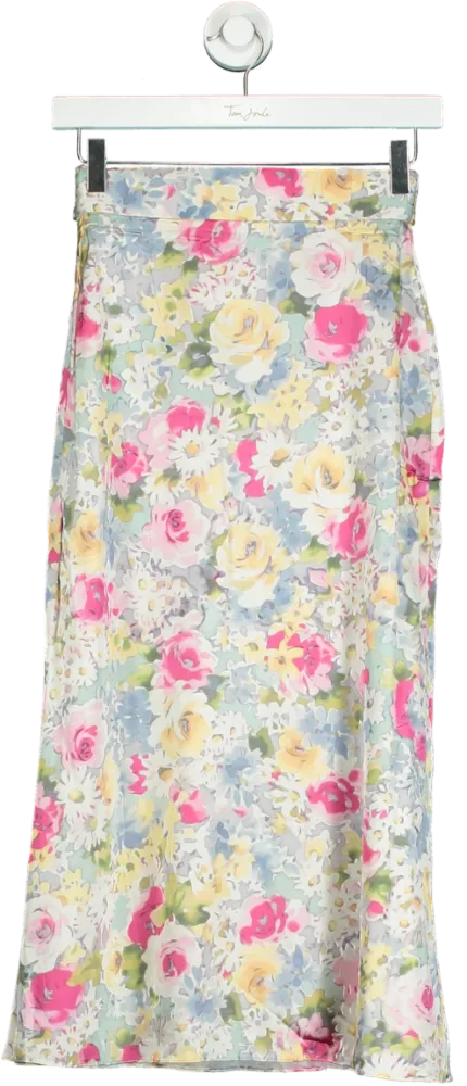 Art Dealer Multicolour Floral Midi Skirt XS