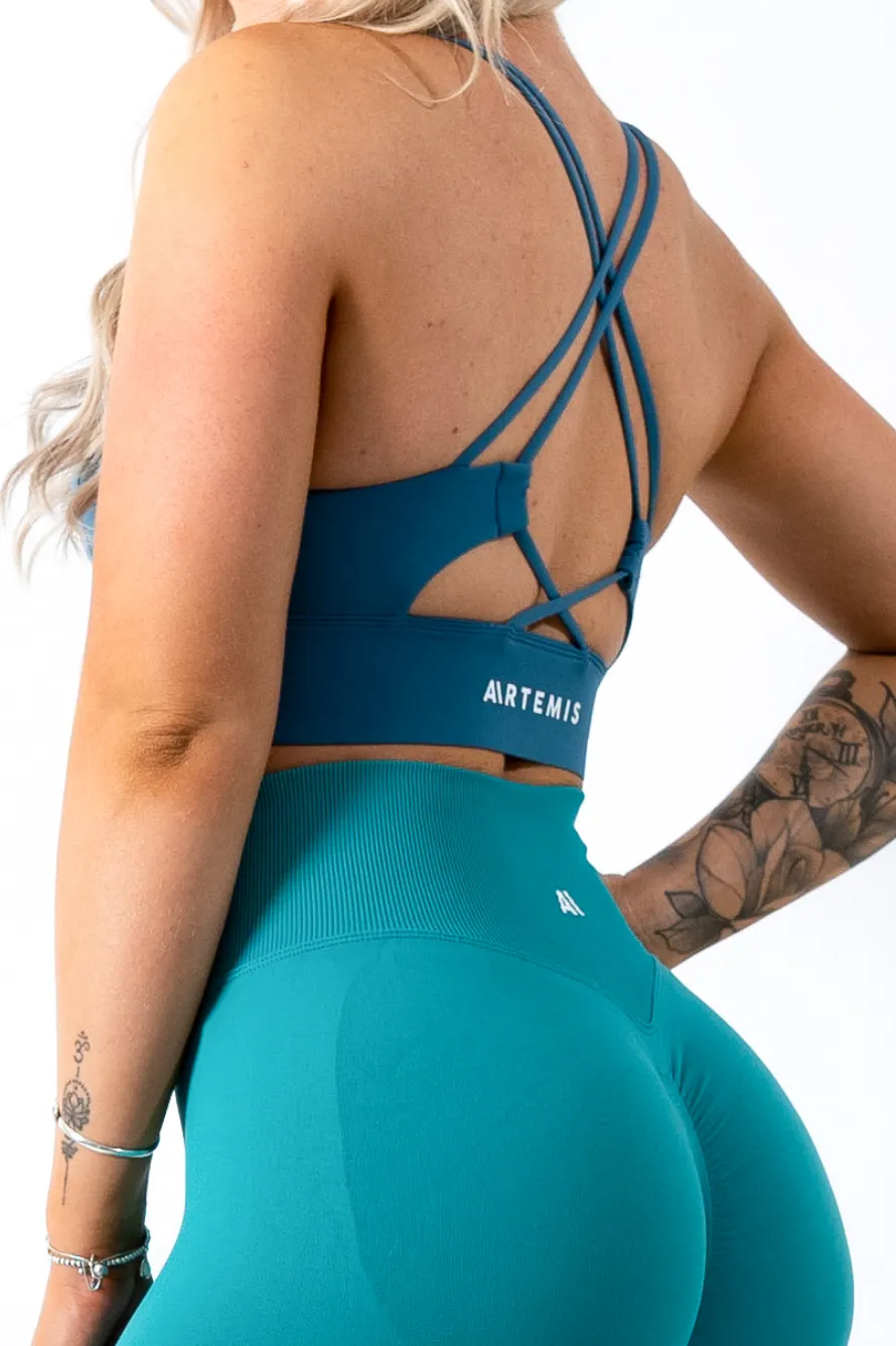 Ashlee Sports Bra Blue