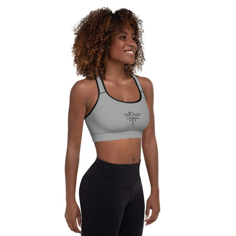 Athletic Sports Bra Grey