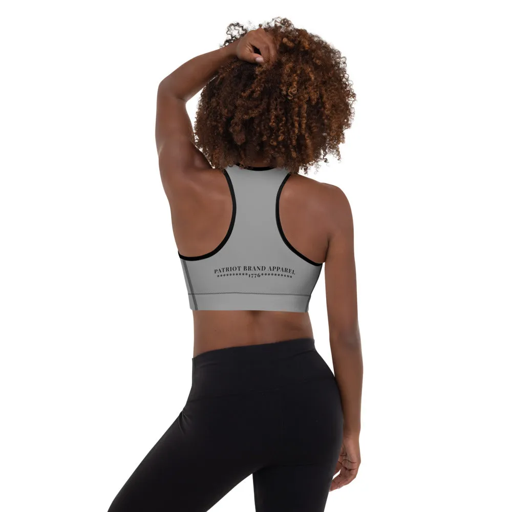 Athletic Sports Bra Grey
