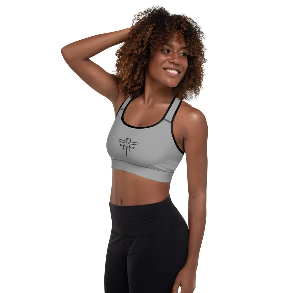 Athletic Sports Bra Grey