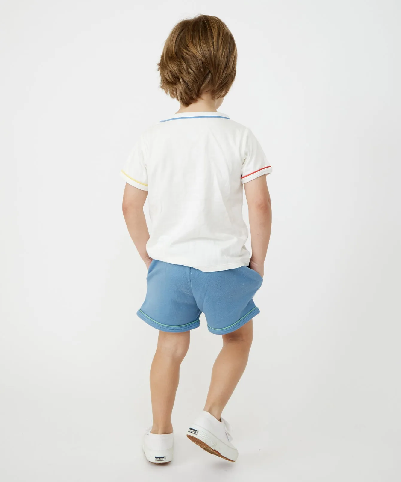 Bailey Baby Short, Dusty Blue
