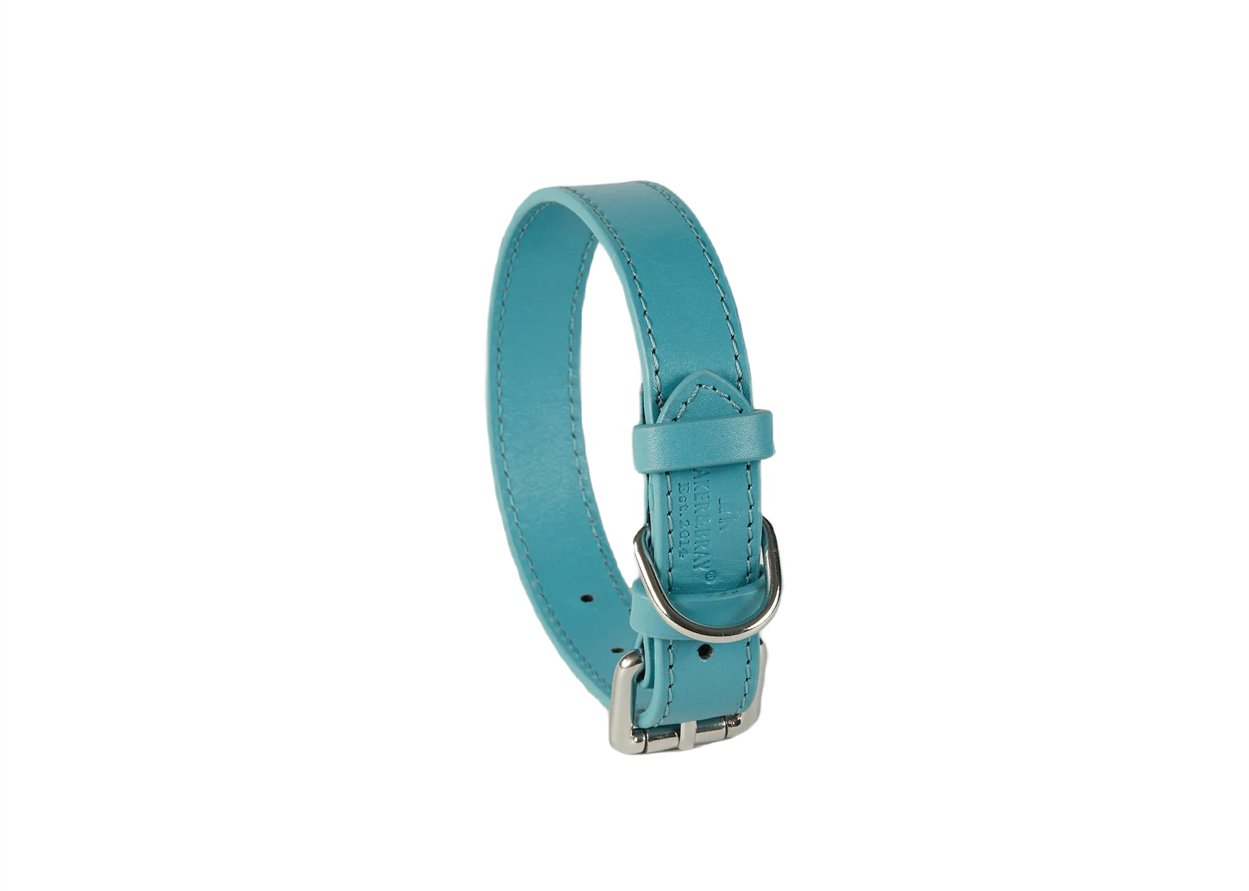 Baker & Bray Sustainable Leather Dog Collar | Lagoon