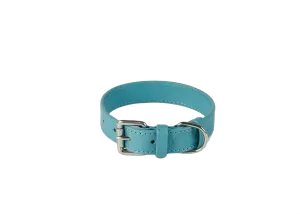 Baker & Bray Sustainable Leather Dog Collar | Lagoon