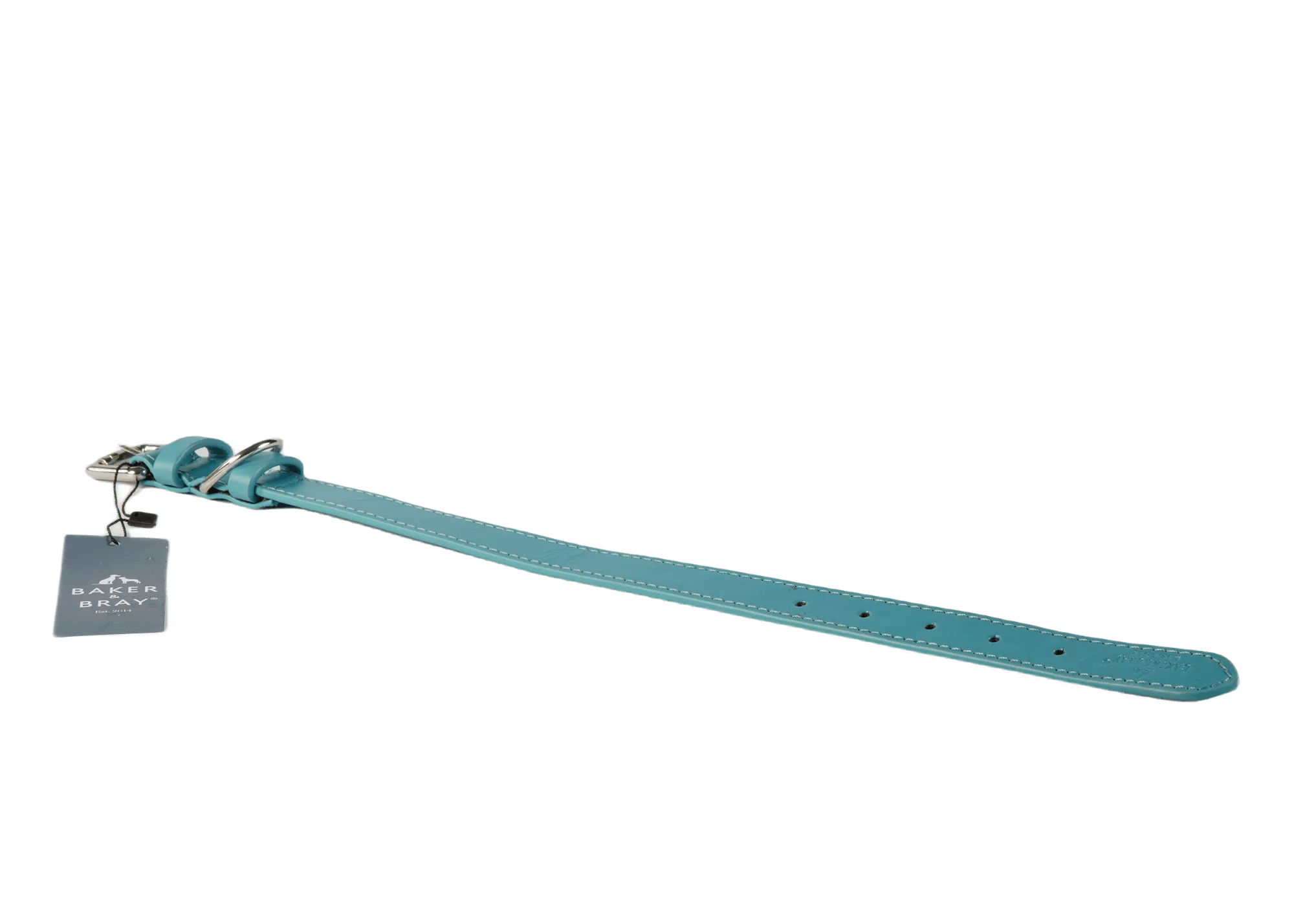 Baker & Bray Sustainable Leather Dog Collar | Lagoon