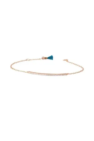 Bar Pave Embroidered Bracelet