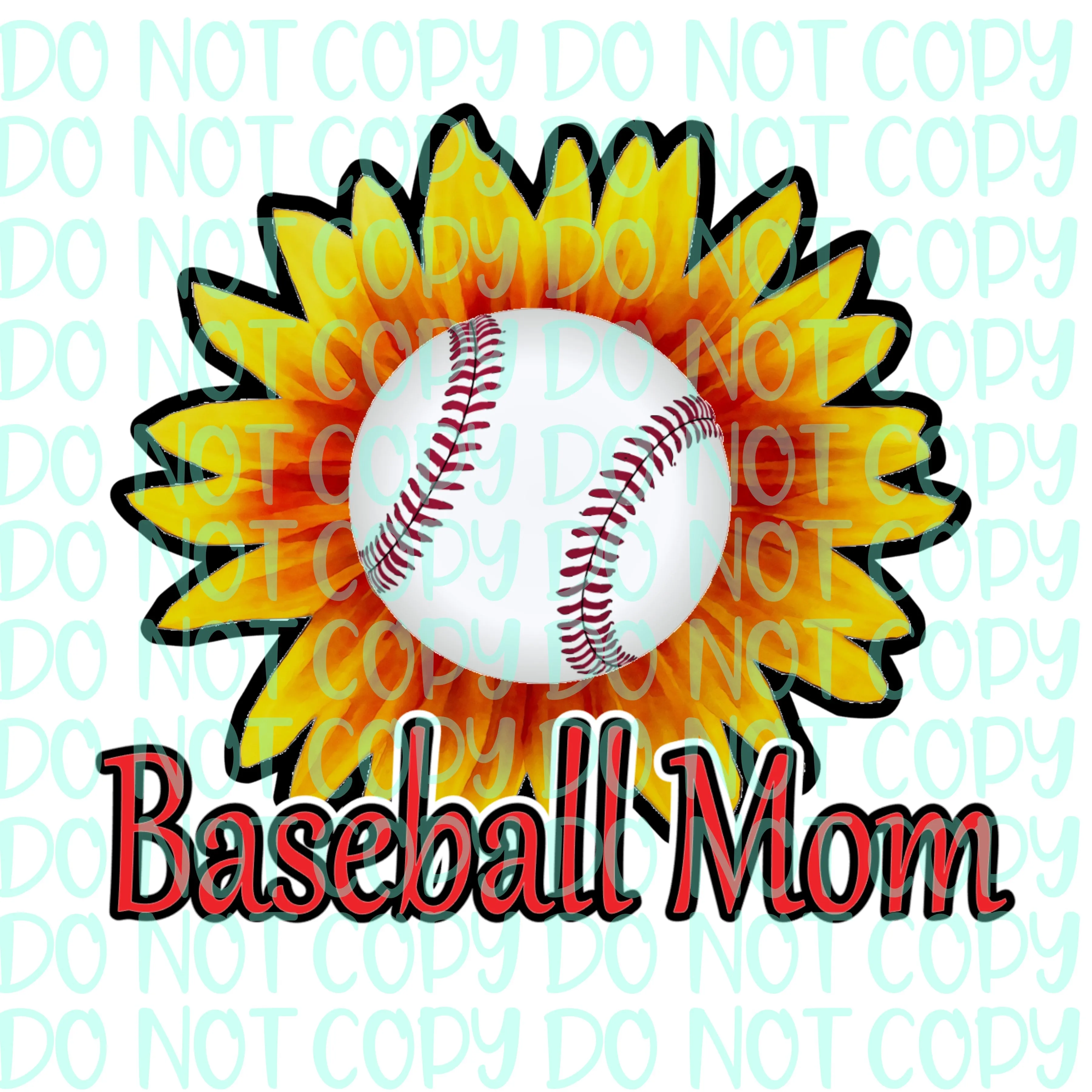 Basebal Mom Sunflower
