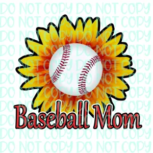 Basebal Mom Sunflower