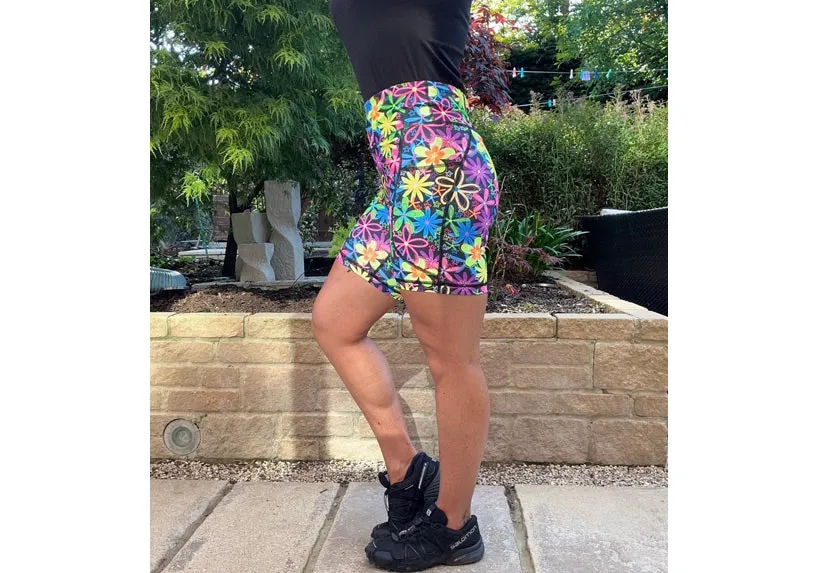 Blooming Beautiful Mid Shorts with pockets