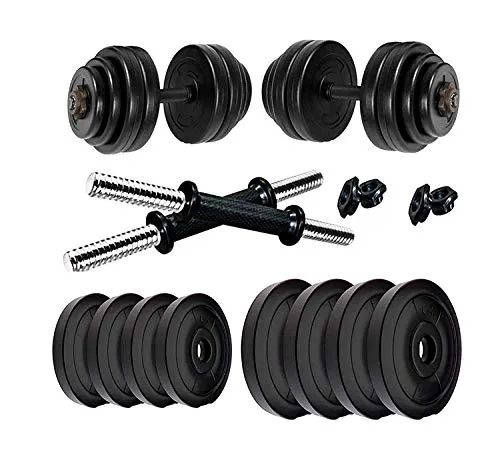 BodyFit Adjustable Dumbbells Set Combo (20 Kg)