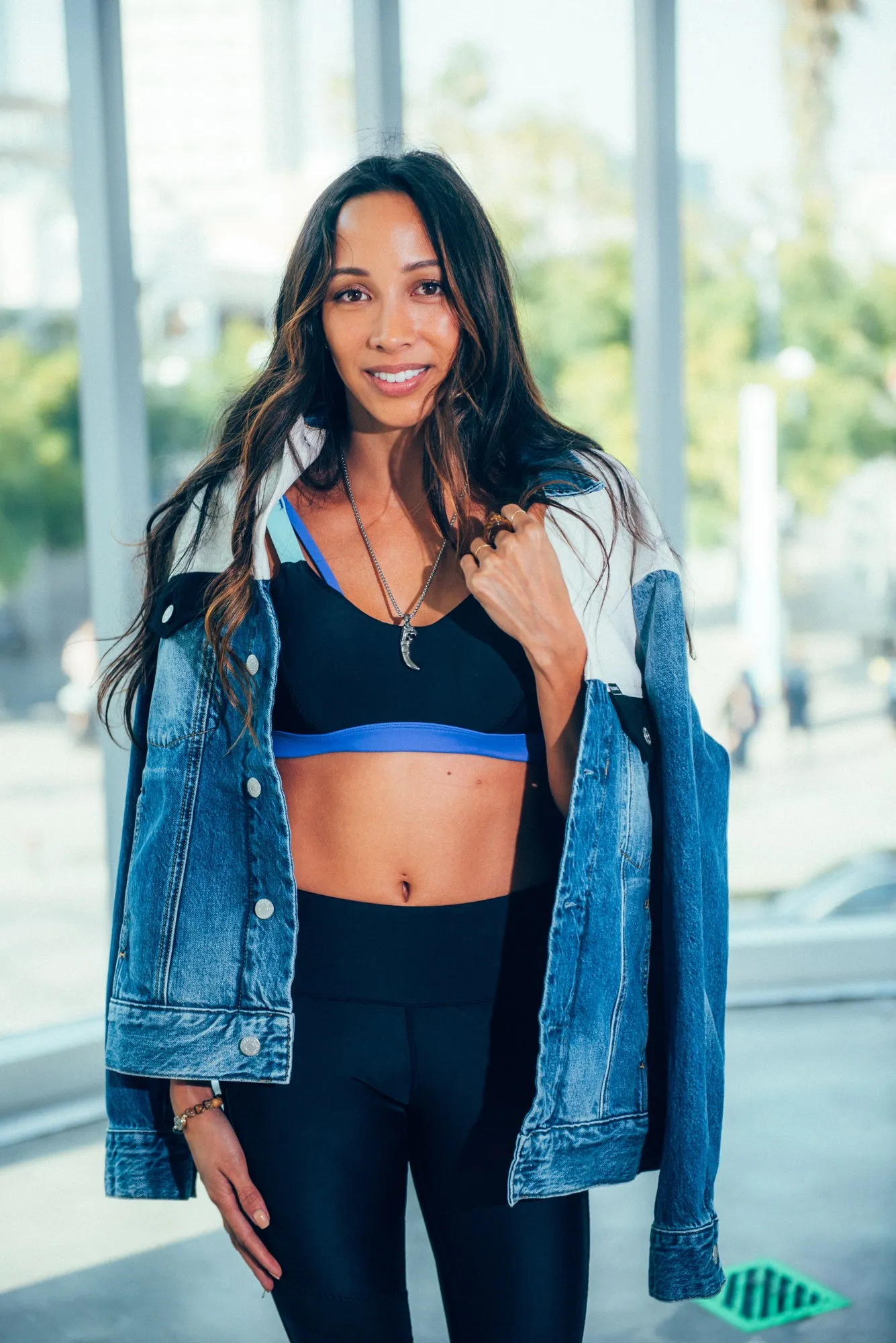 BONDI AQUA BRA //  BLACK & INDIGO