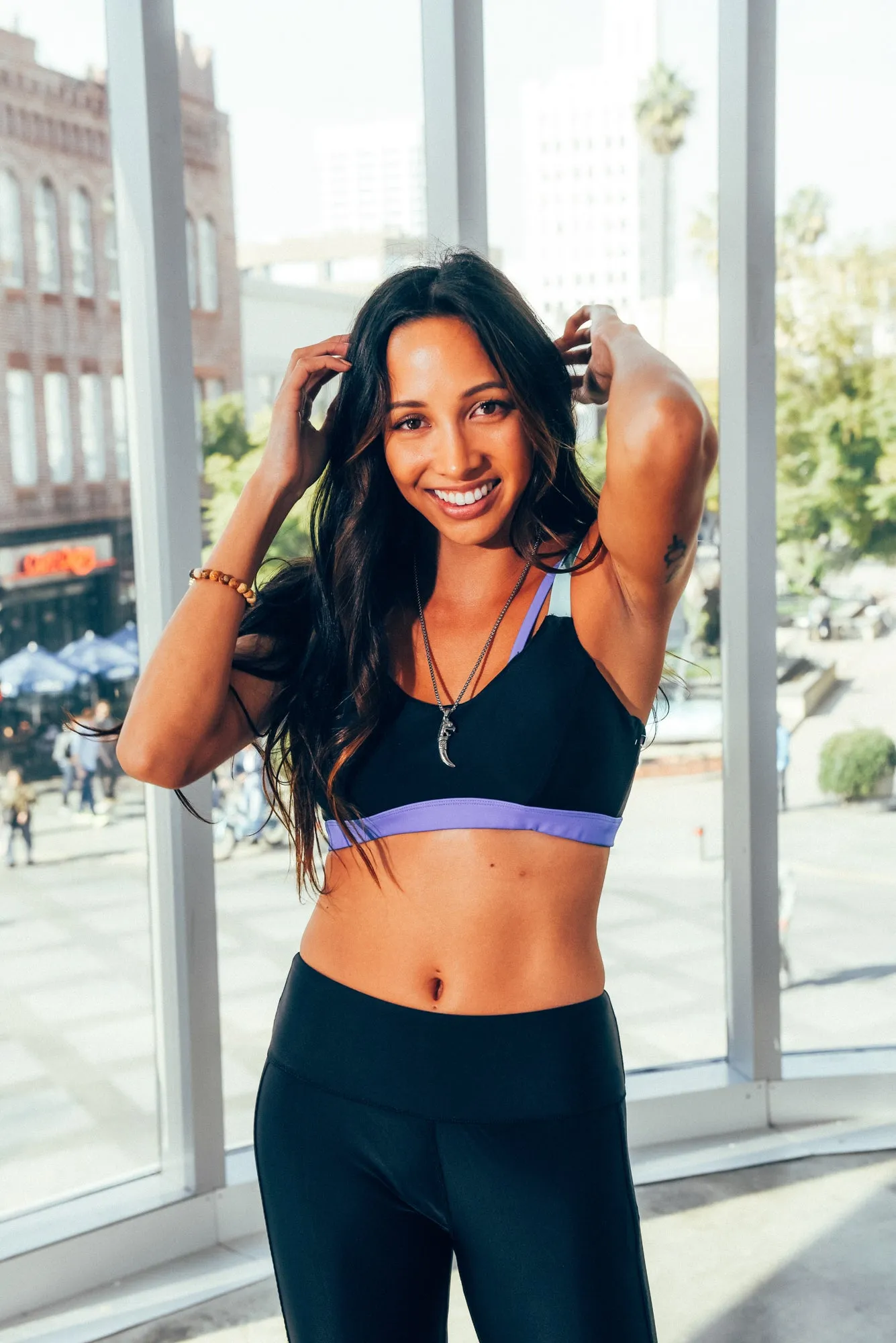 BONDI AQUA BRA //  BLACK & INDIGO
