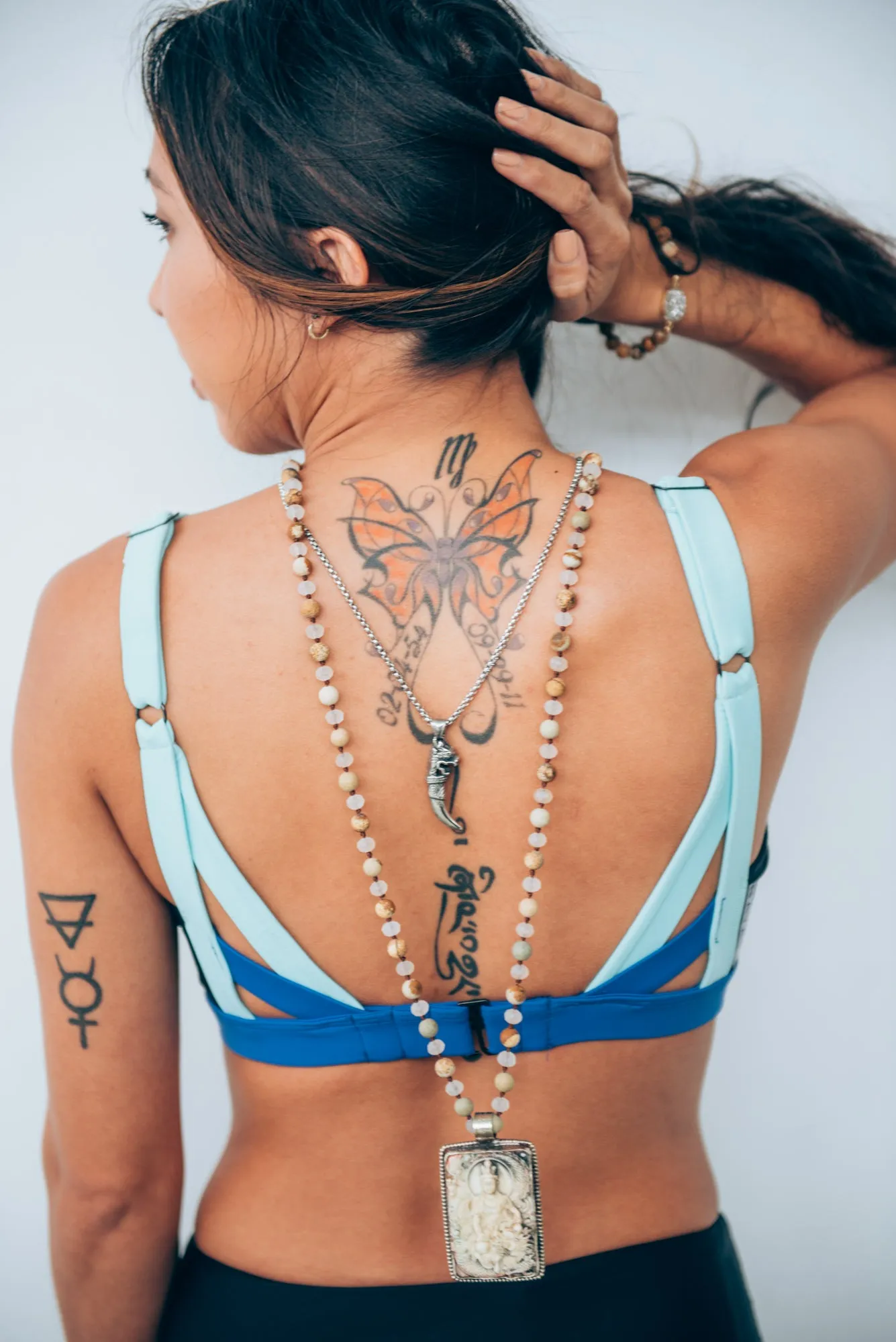 BONDI AQUA BRA //  BLACK & INDIGO