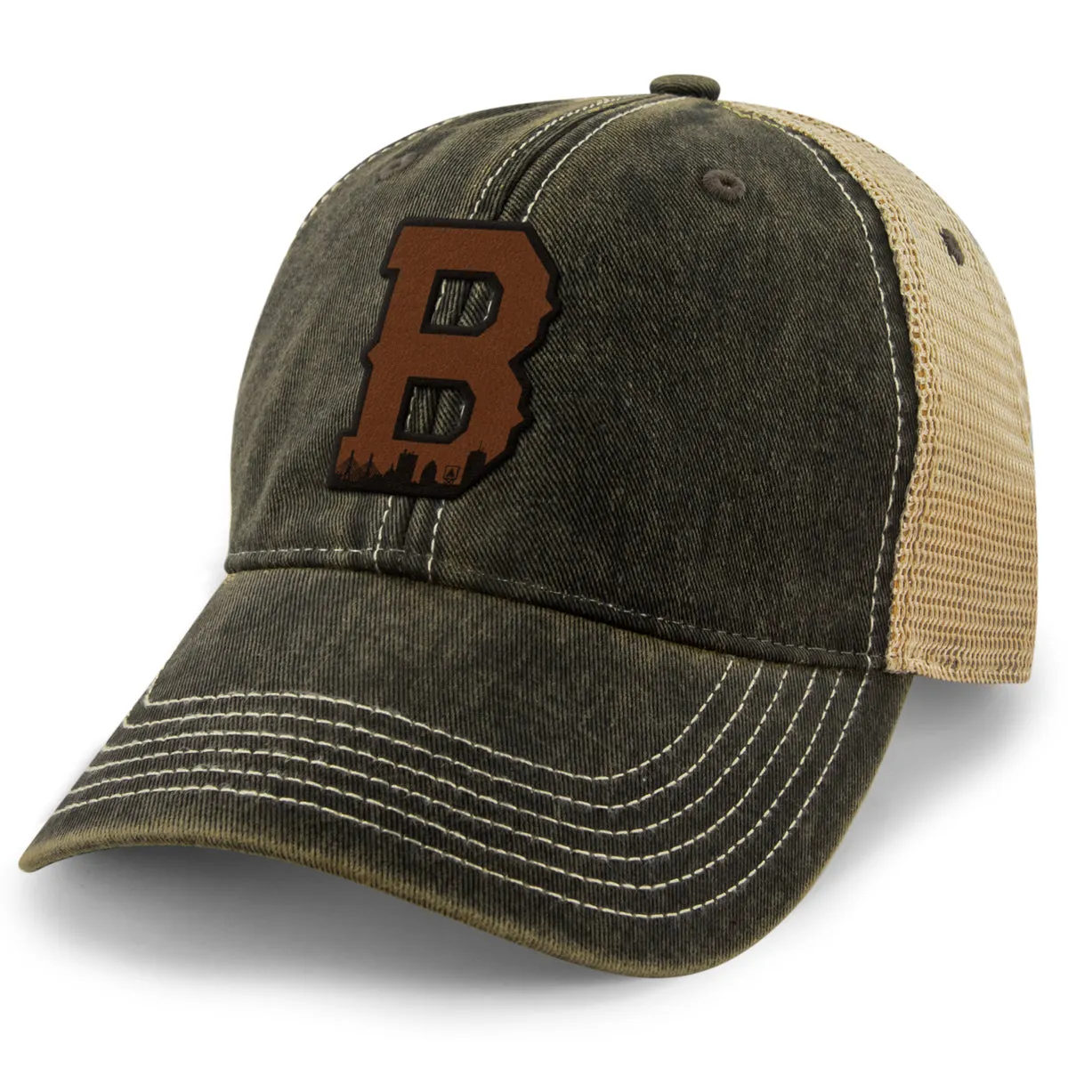 Boston B Skyline Leather Patch Dirty Water Trucker