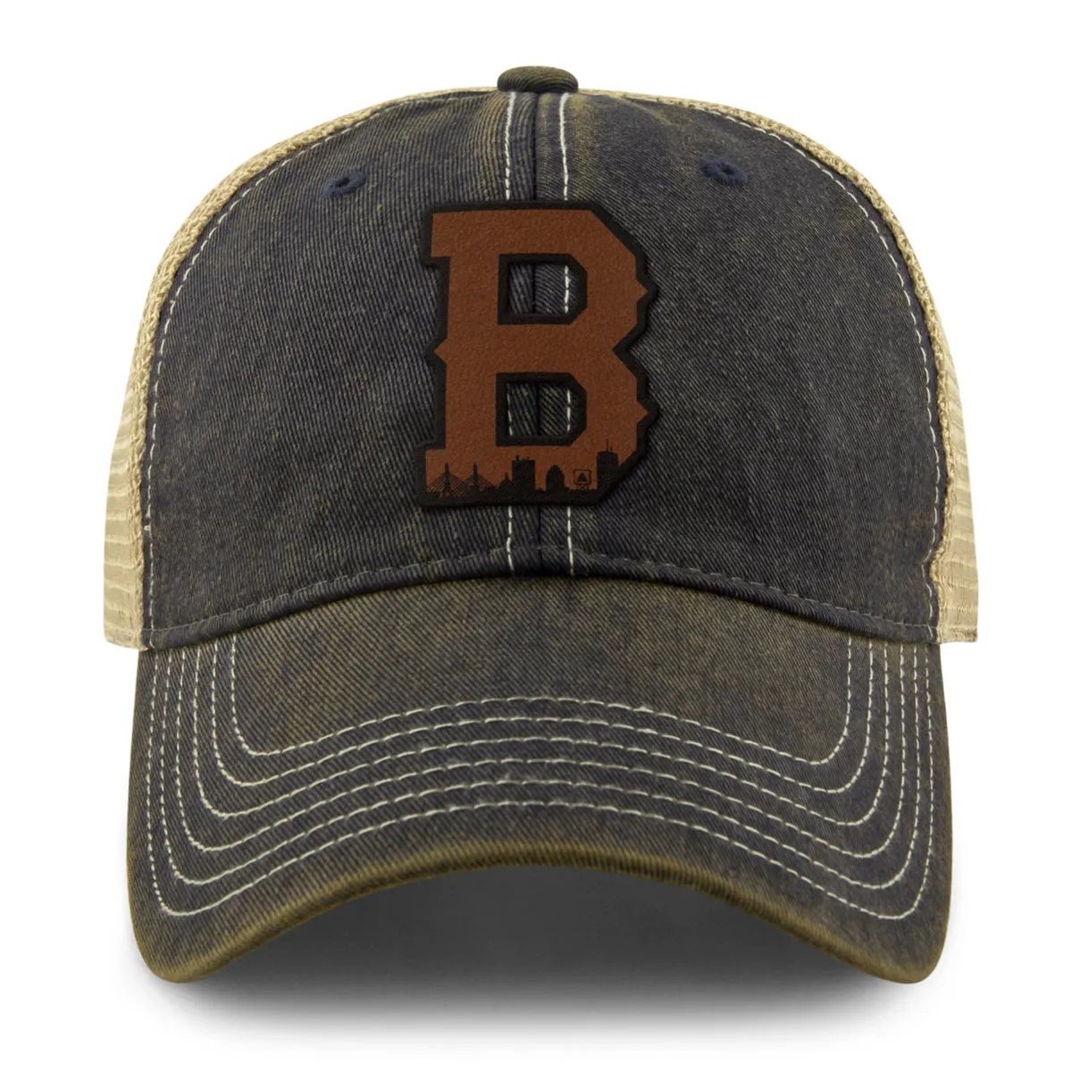 Boston B Skyline Leather Patch Dirty Water Trucker