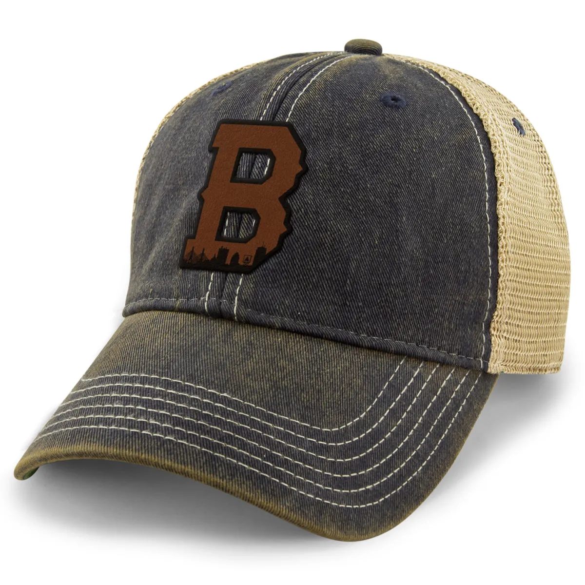 Boston B Skyline Leather Patch Dirty Water Trucker