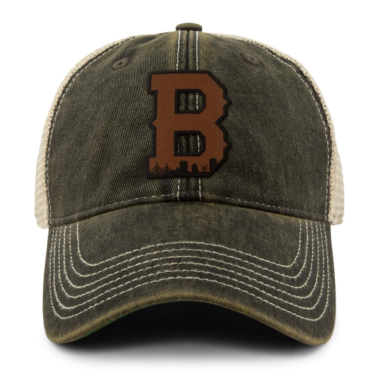 Boston B Skyline Leather Patch Dirty Water Trucker