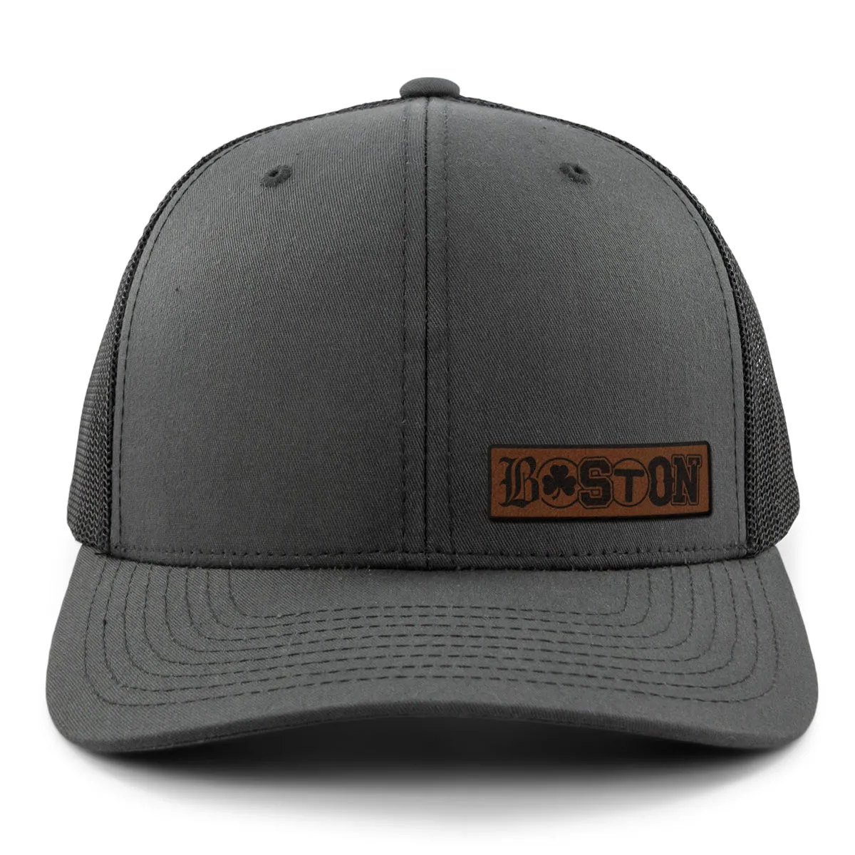 Boston Townie Pride Leather Patch Classic Snapback Trucker