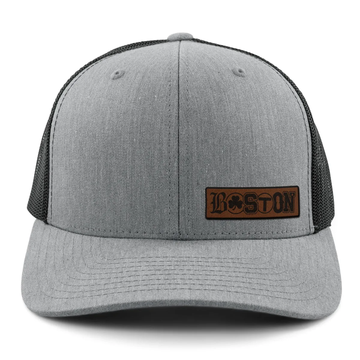 Boston Townie Pride Leather Patch Classic Snapback Trucker