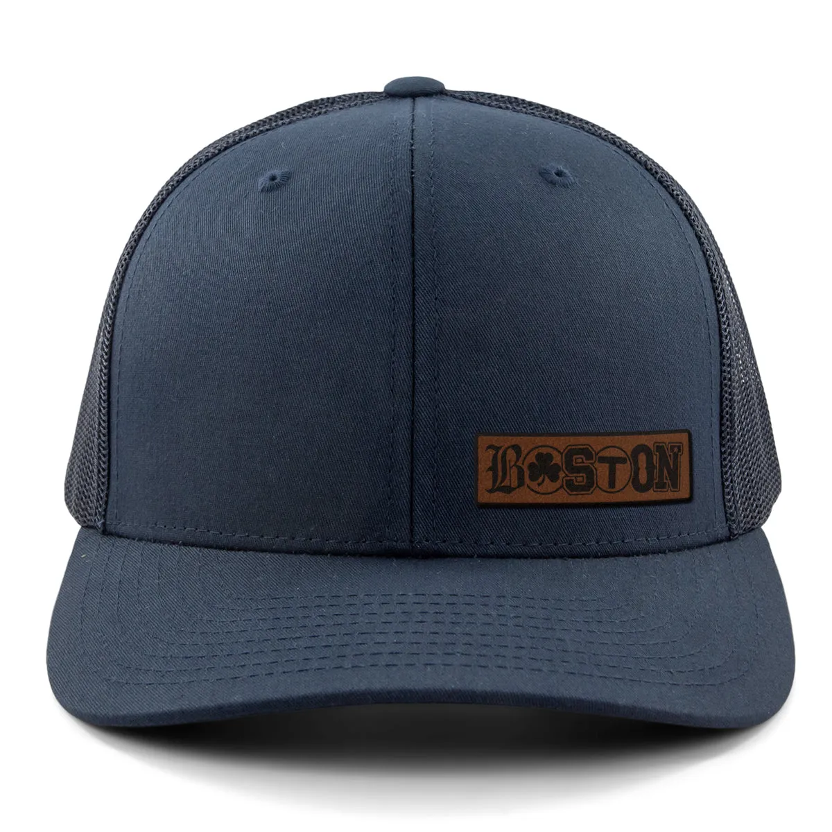 Boston Townie Pride Leather Patch Classic Snapback Trucker