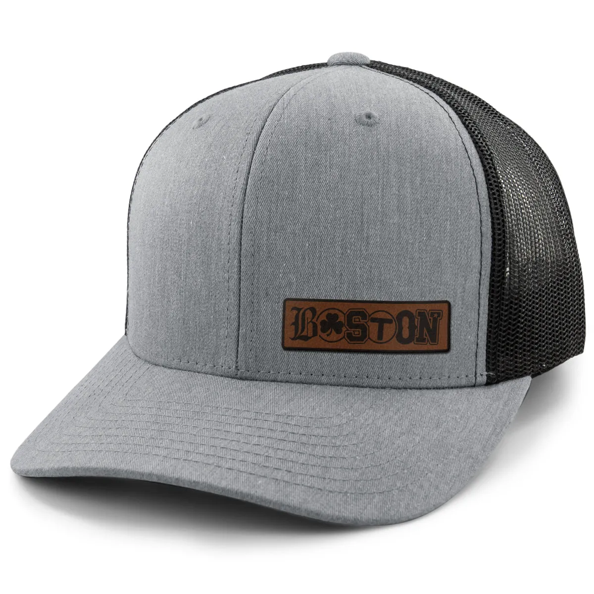 Boston Townie Pride Leather Patch Classic Snapback Trucker