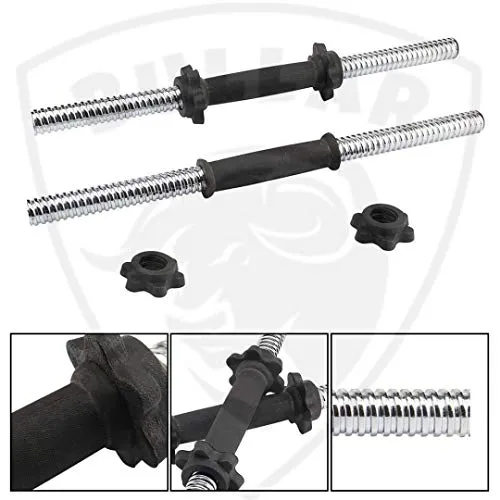 BULLAR Dumbbell Set, Adjustable Dumbbell, Home Gym & Fitness Kit, Gym Equipments Gym Set, 8Kg (Black)
