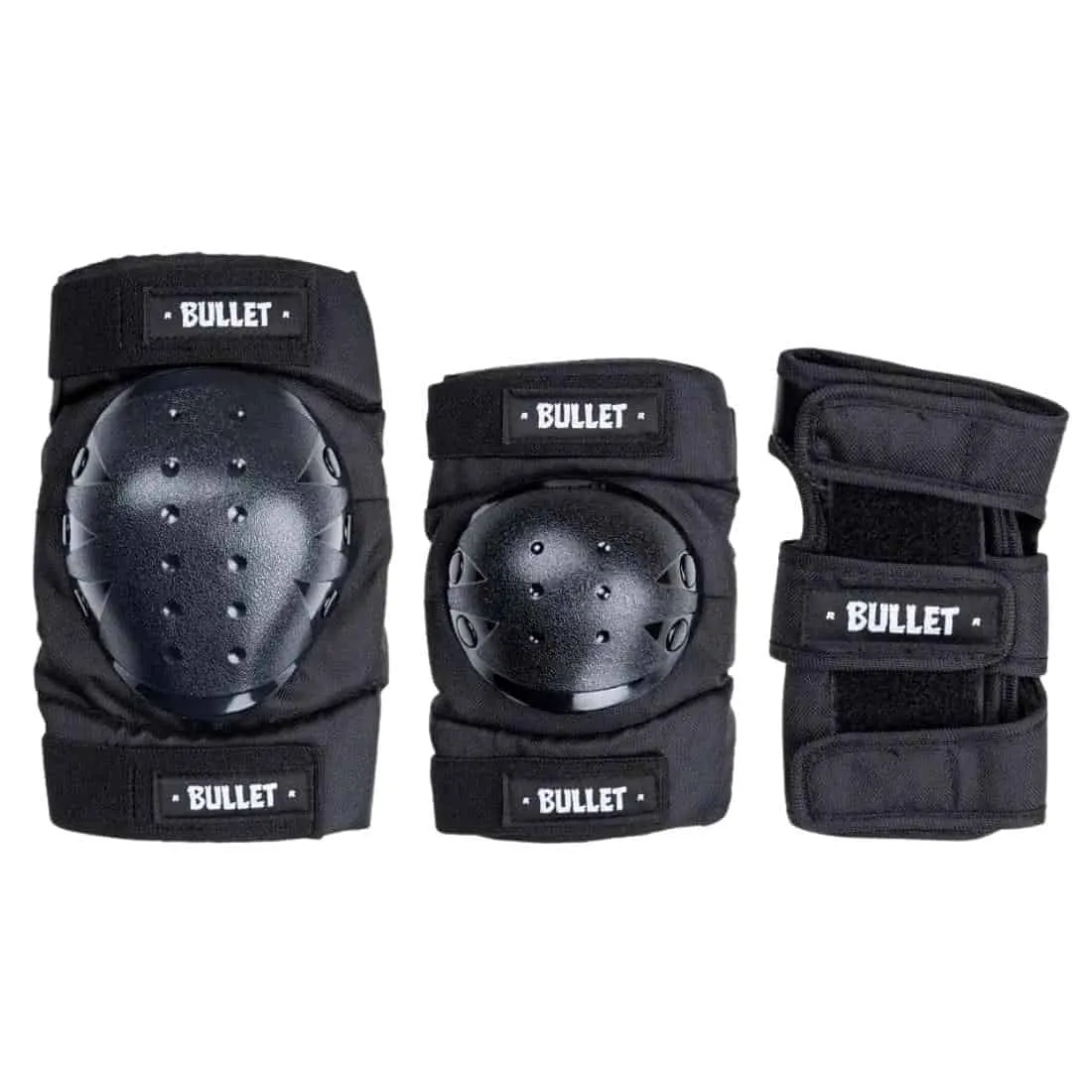 Bullet Adult Triple Combo Pad Set Black - Small (S) - Black