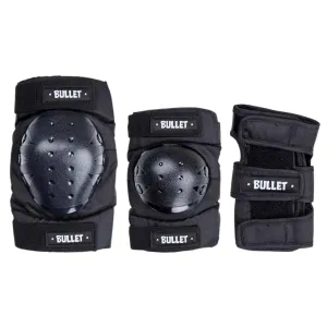 Bullet Adult Triple Combo Pad Set Black - Small (S) - Black