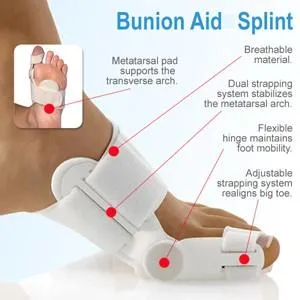 Bunion Splint - Adjustable Hinged Brace ~ Big Toe Corrector!