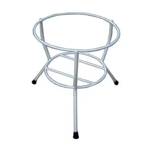 Camal No.107 White Flower Stand (11”W x 12”H)