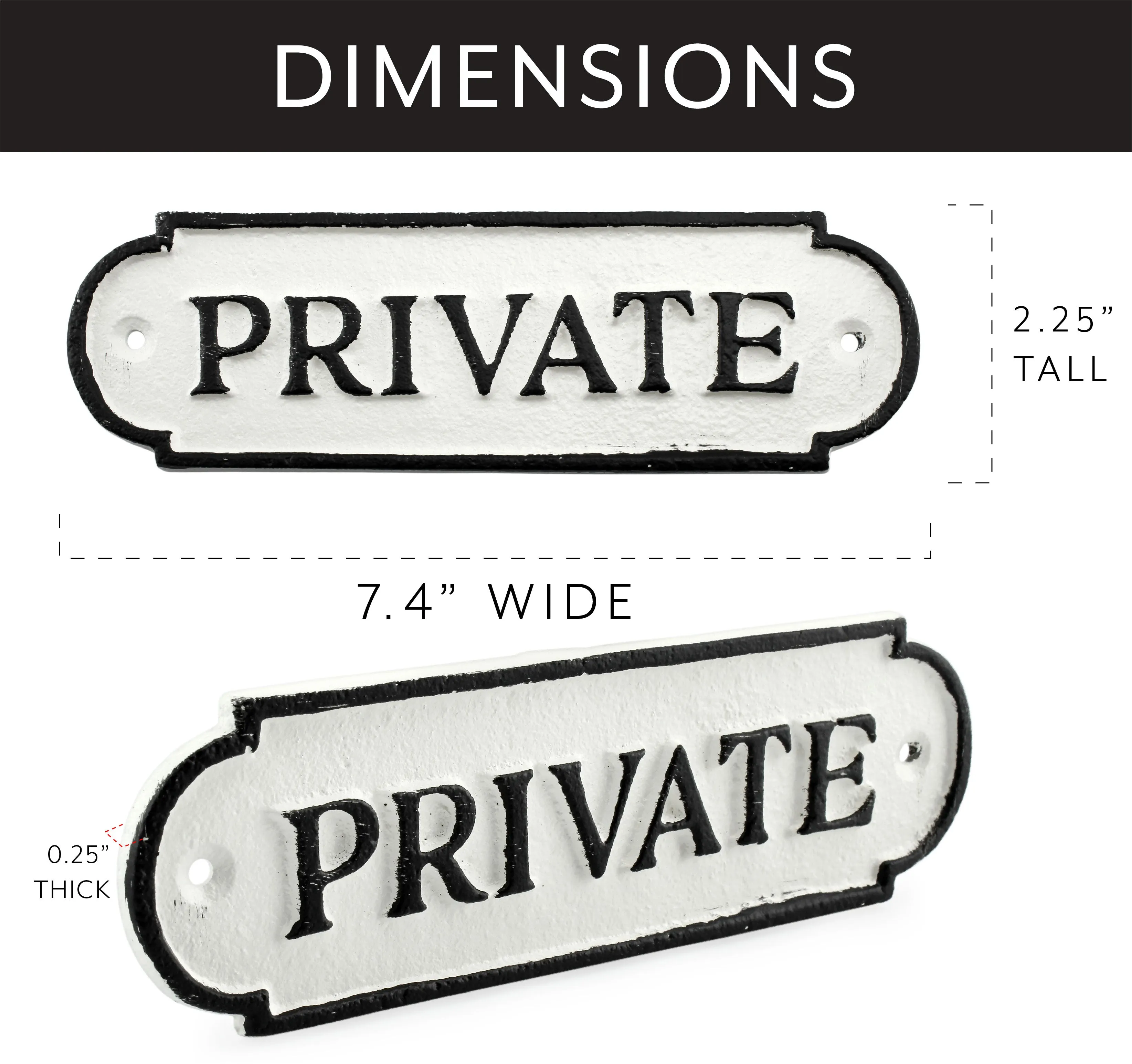 Cast Iron Yard and Home Signs